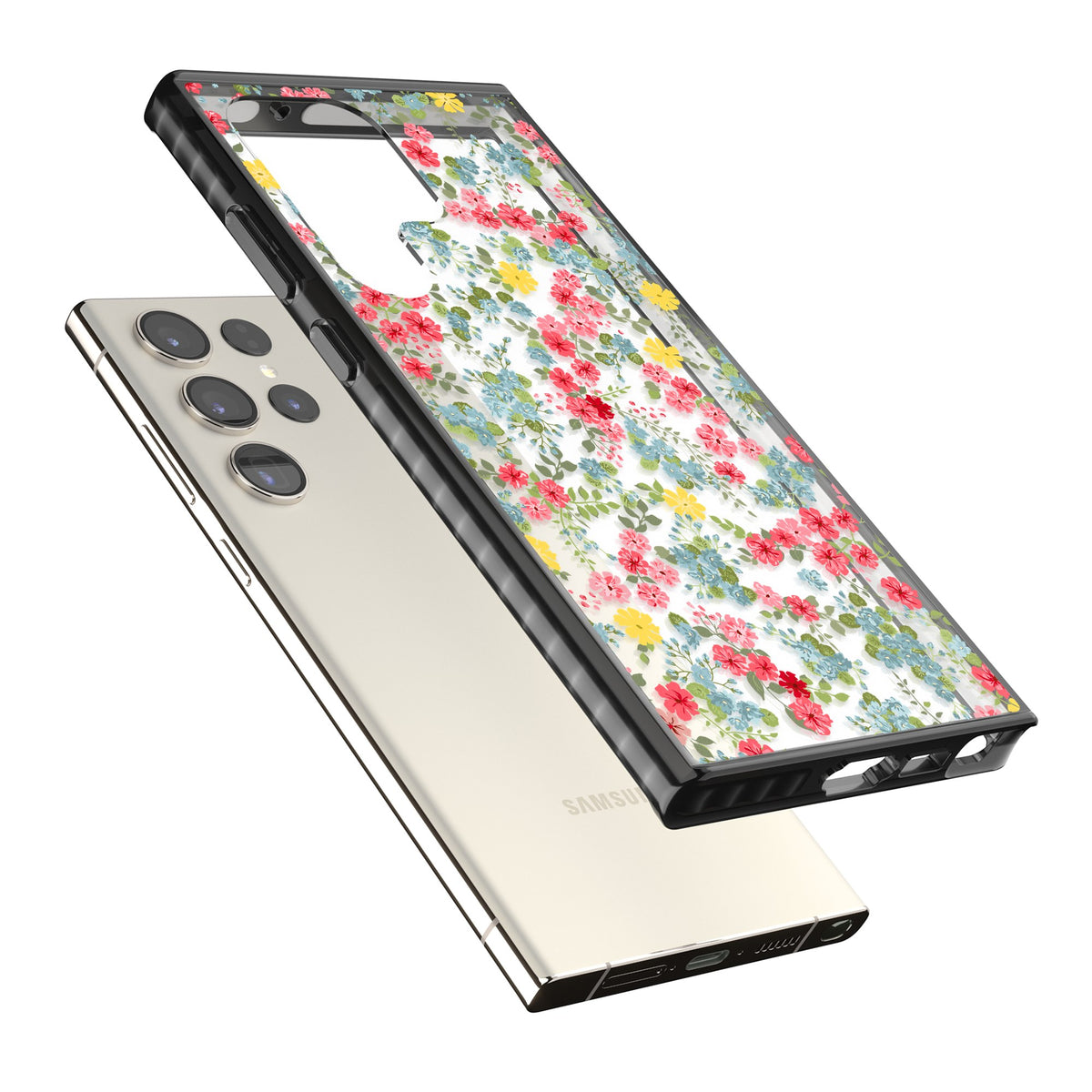 Sanremo Meadow Samsung S22 Ultra / Samsung S23 Ultra / Samsung S24 Ultra Impact Black Phone Case angled