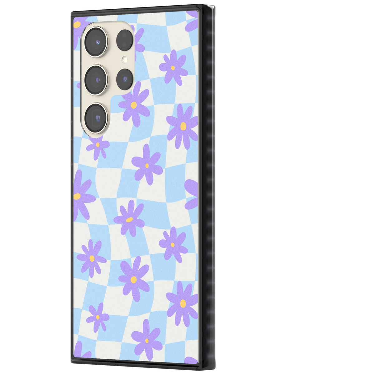 Serene Skies & Flowers Samsung S22 Ultra / Samsung S23 Ultra / Samsung S24 Ultra Impact Black Phone Case side