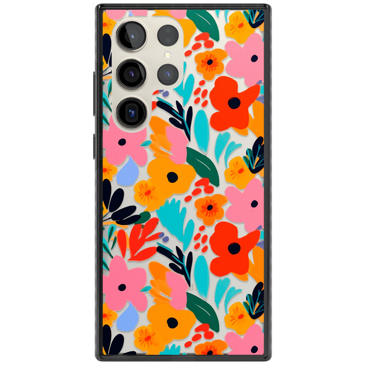 Floral Fiesta Samsung S22 Ultra / Samsung S23 Ultra / Samsung S24 Ultra Impact Black Phone Case front