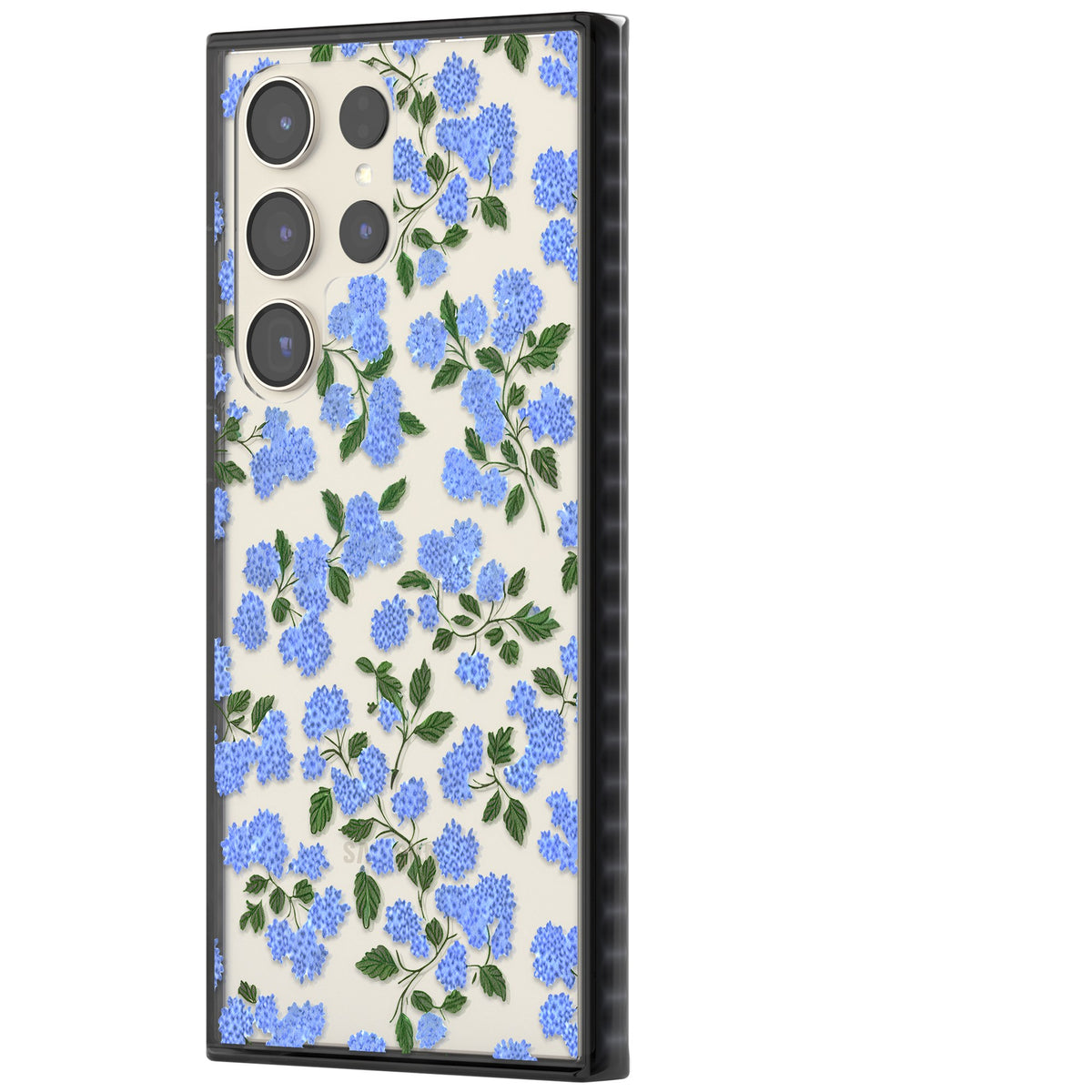 Hydrangea Dreams Samsung S22 Ultra / Samsung S23 Ultra / Samsung S24 Ultra Impact Black Phone Case side