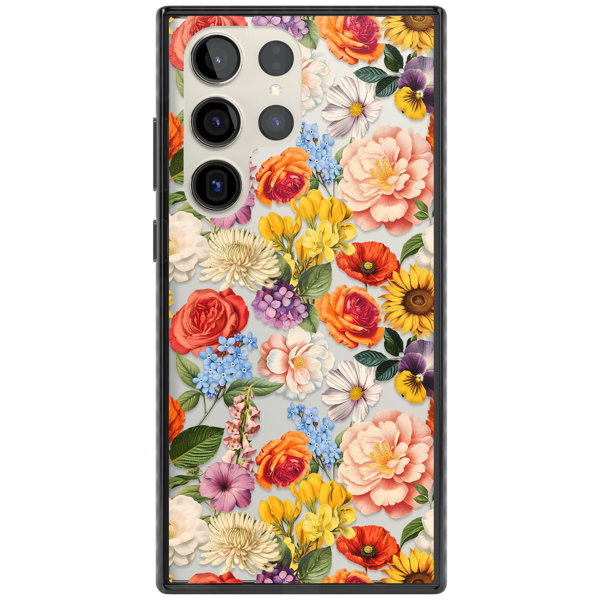 Bloom Basket Samsung S22 Ultra / Samsung S23 Ultra / Samsung S24 Ultra Impact Black Phone Case front