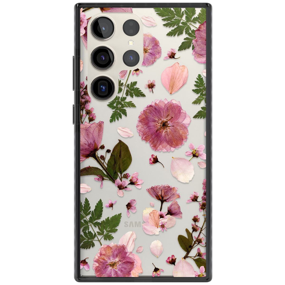 Blossom Bouquet Samsung S22 Ultra / Samsung S23 Ultra / Samsung S24 Ultra Impact Black Phone Case front