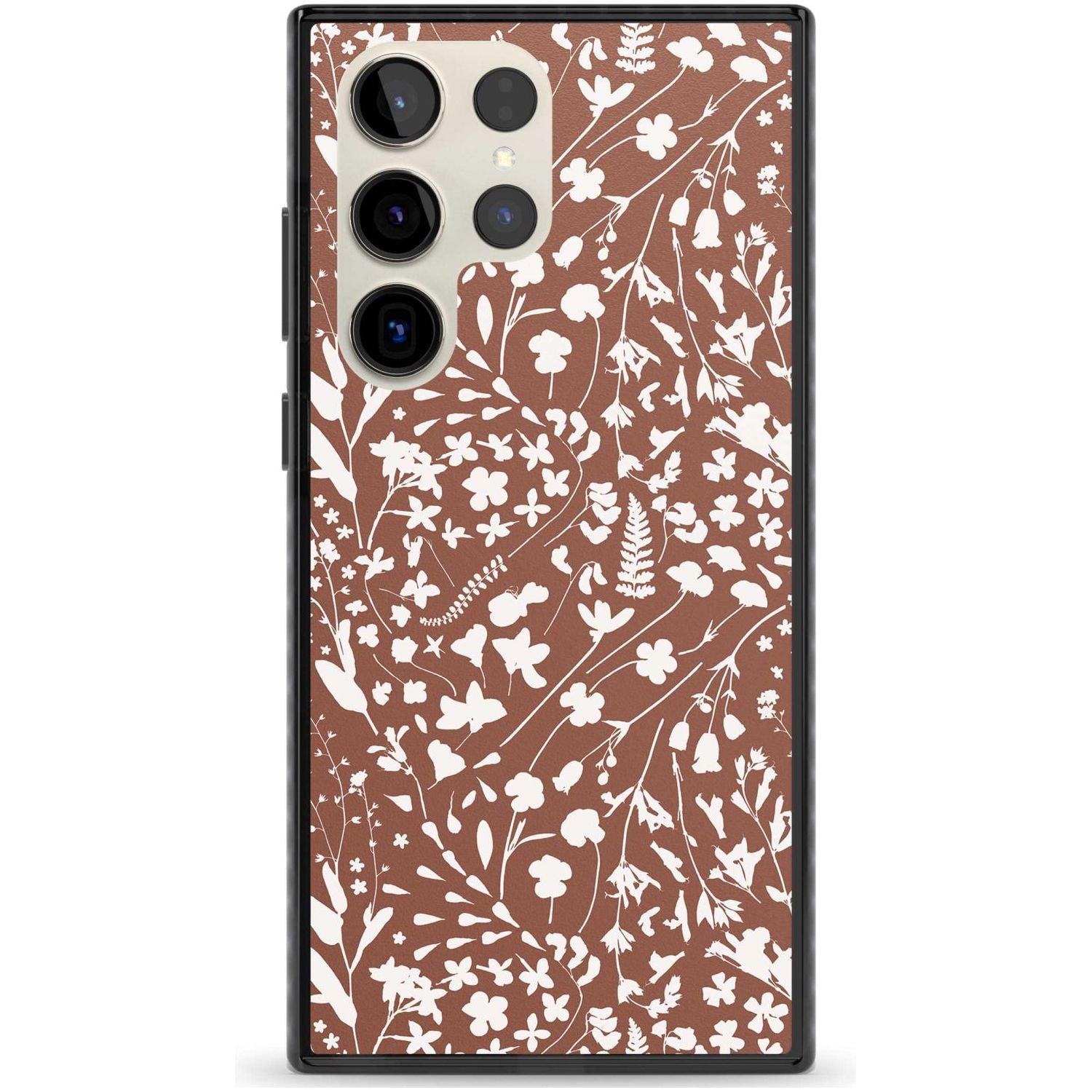 Wildflower Cluster On Terracotta