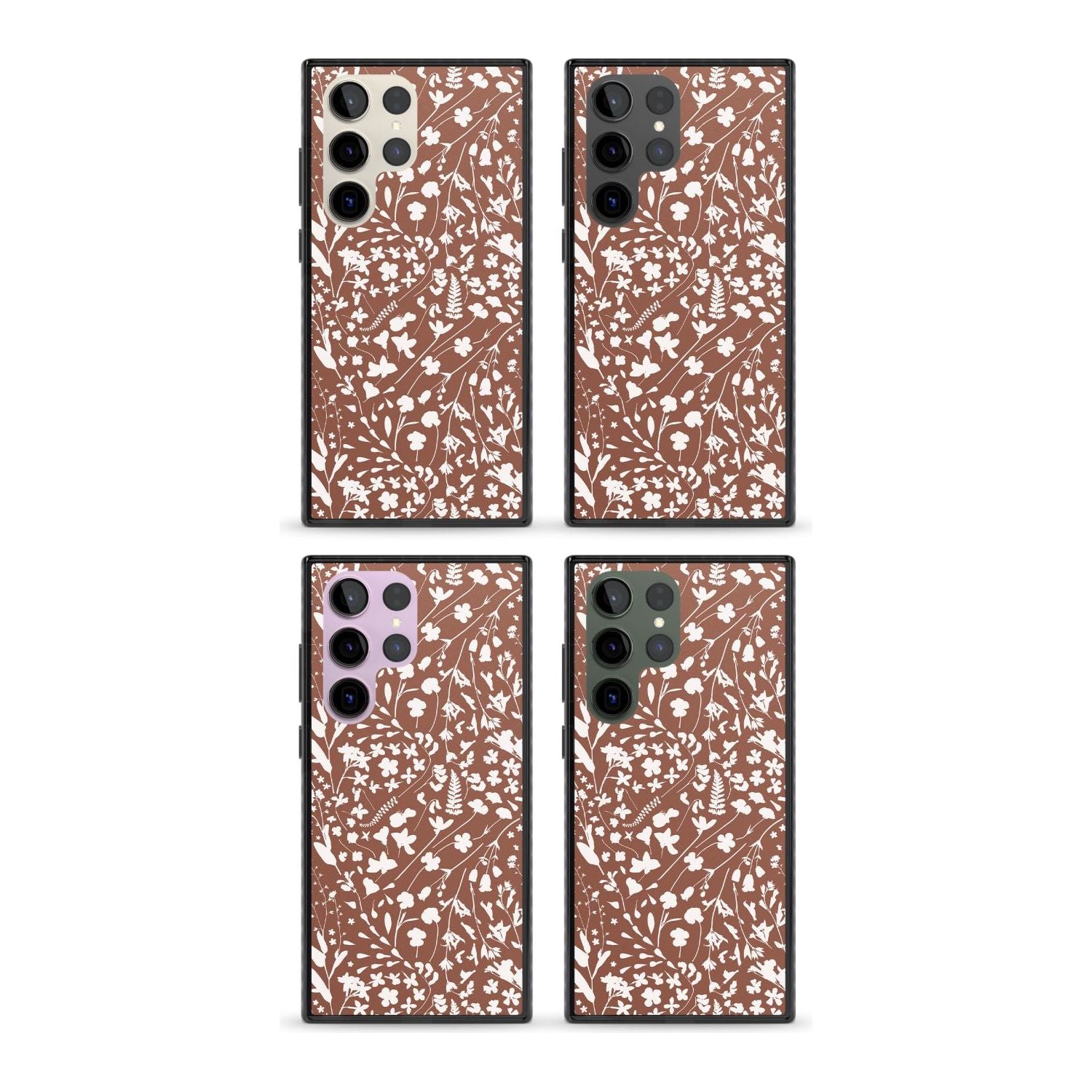 Wildflower Cluster On Terracotta