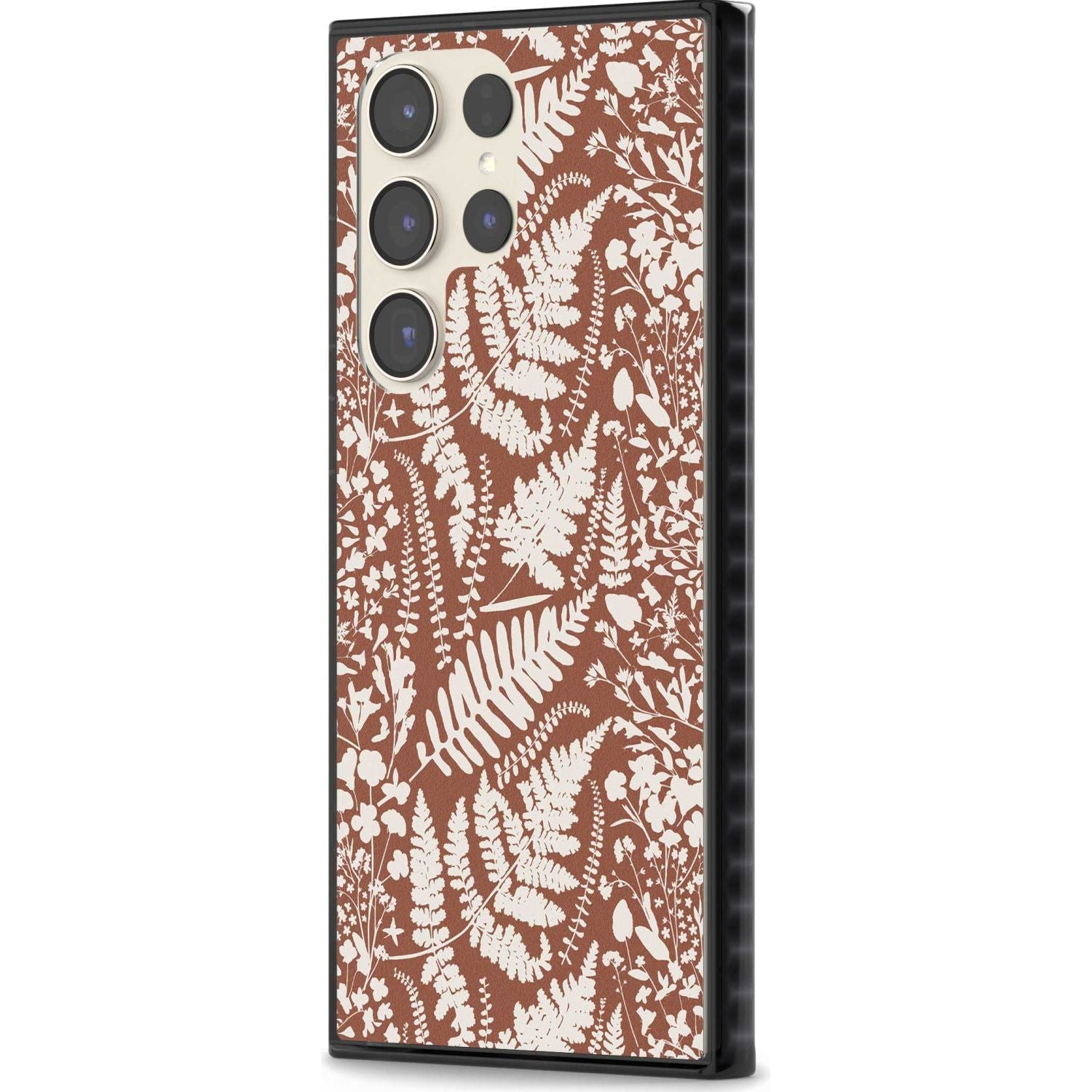 Wildflowers And Ferns On Terracotta