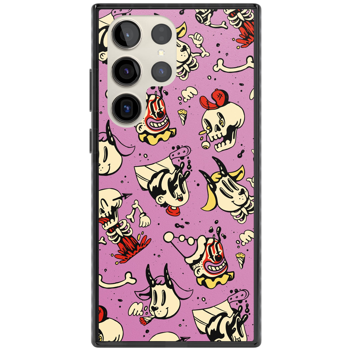 Violet Mischief Samsung S22 Ultra / Samsung S23 Ultra / Samsung S24 Ultra Impact Black Phone Case front