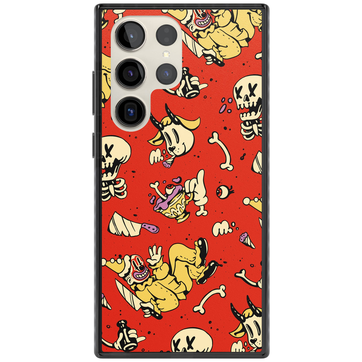 Crimson Carnival Samsung S22 Ultra / Samsung S23 Ultra / Samsung S24 Ultra Impact Black Phone Case front