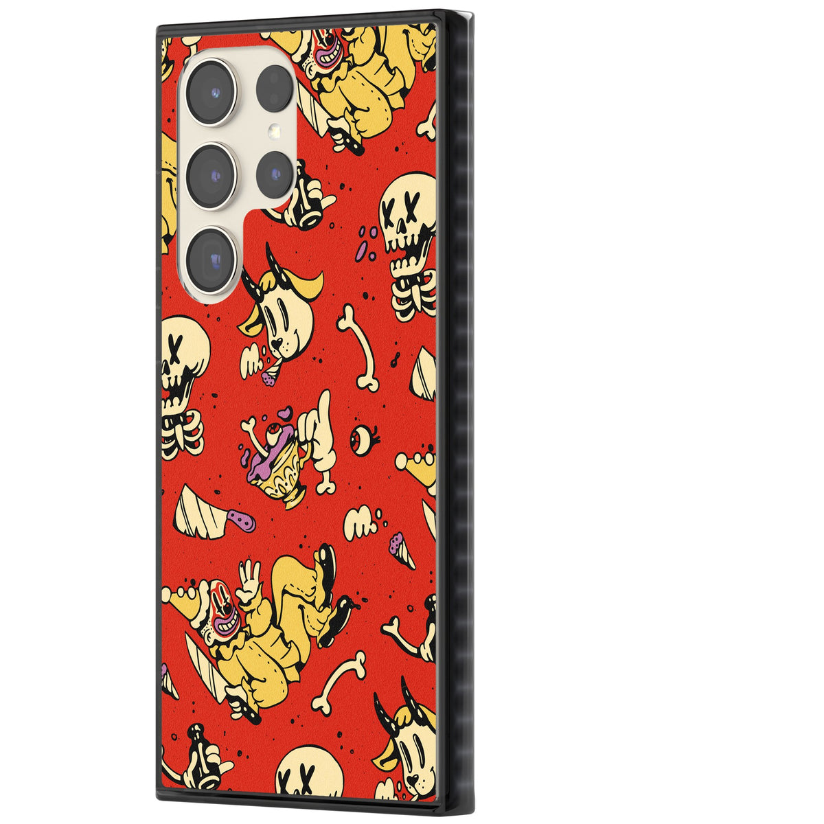 Crimson Carnival Samsung S22 Ultra / Samsung S23 Ultra / Samsung S24 Ultra Impact Black Phone Case side