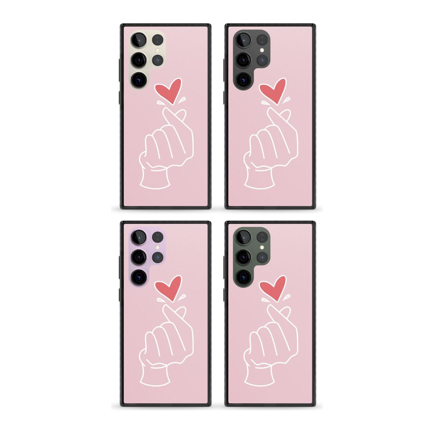 Pink Heart Hand