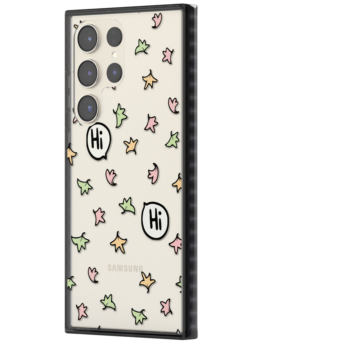 Heartstopper Leaves Samsung S22 Ultra / Samsung S23 Ultra / Samsung S24 Ultra Impact Black Phone Case side