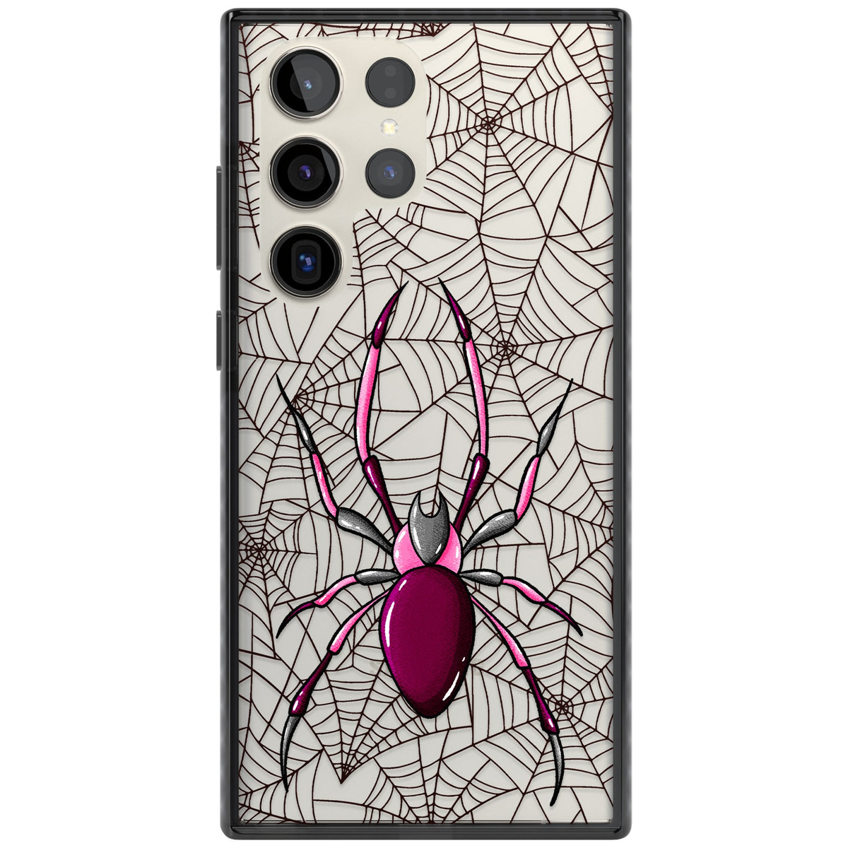 Arachnophobia Samsung S22 Ultra / Samsung S23 Ultra / Samsung S24 Ultra Impact Black Phone Case front