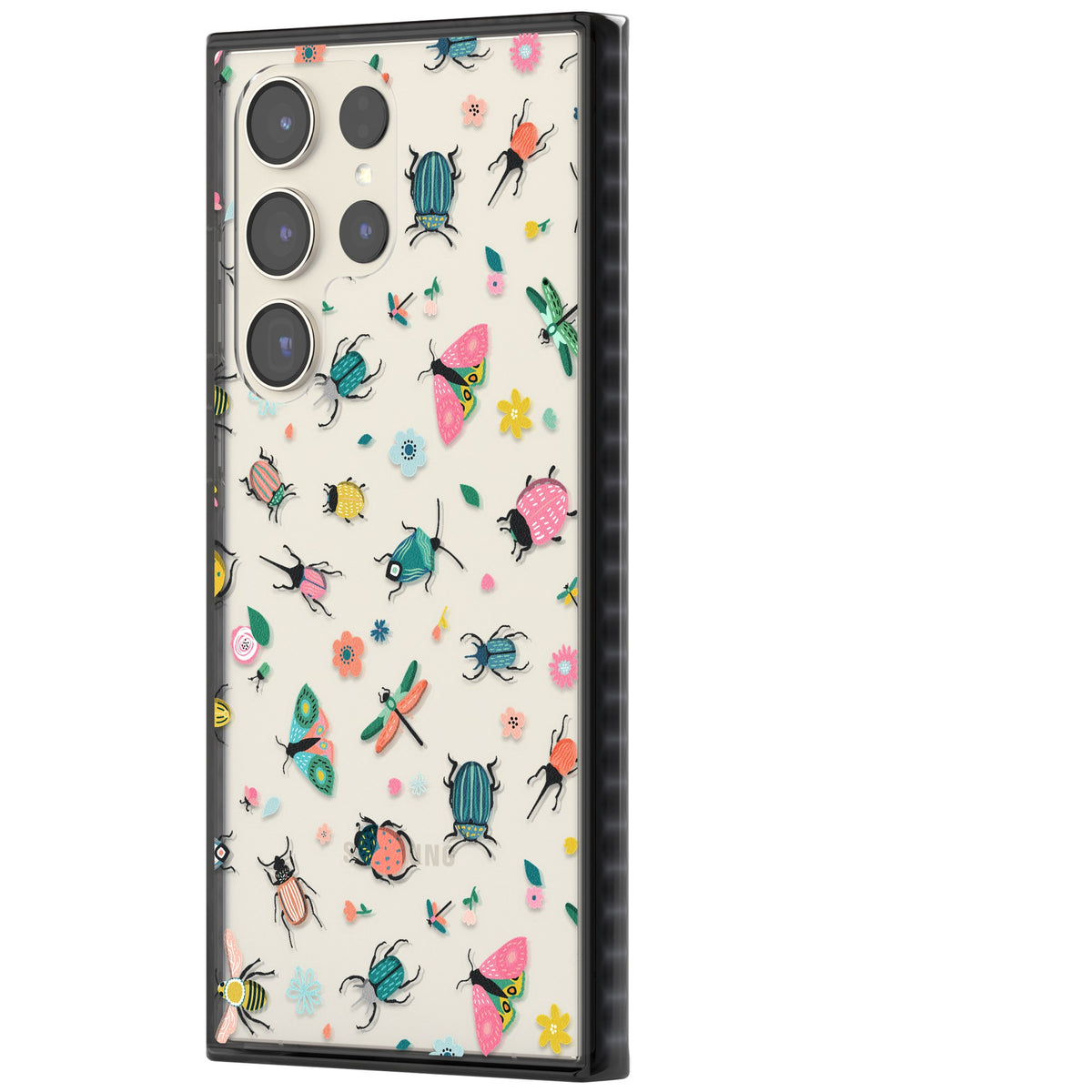 Bug Life Samsung S22 Ultra / Samsung S23 Ultra / Samsung S24 Ultra Impact Black Phone Case side