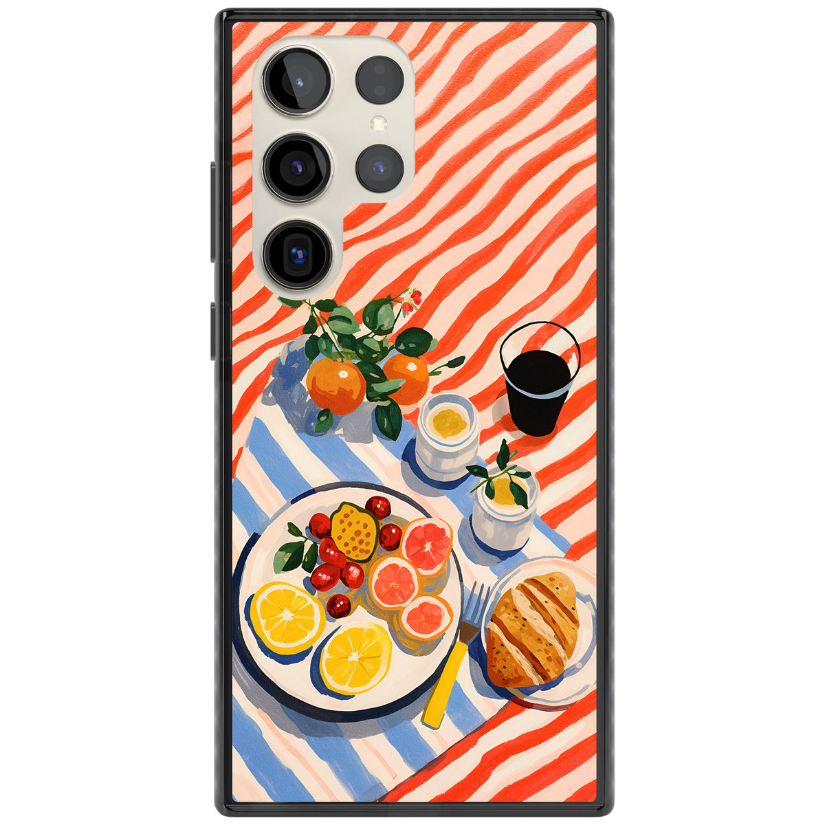 Citrus Picnic Samsung S22 Ultra / Samsung S23 Ultra / Samsung S24 Ultra Impact Black Phone Case front