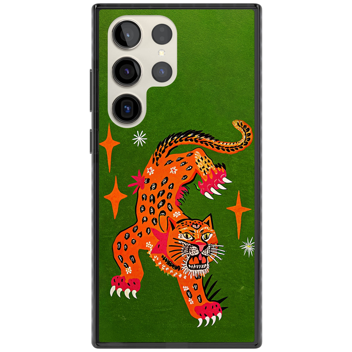 Fierce Jaguar Samsung S22 Ultra / Samsung S23 Ultra / Samsung S24 Ultra Impact Black Phone Case front