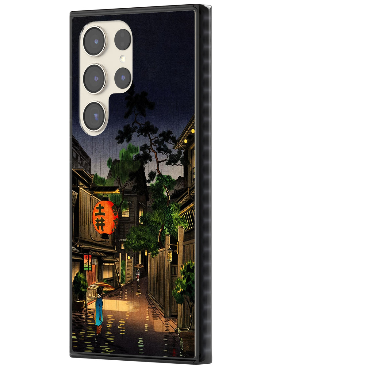 Evening In Ushigome Samsung S22 Ultra / Samsung S23 Ultra / Samsung S24 Ultra Impact Black Phone Case side