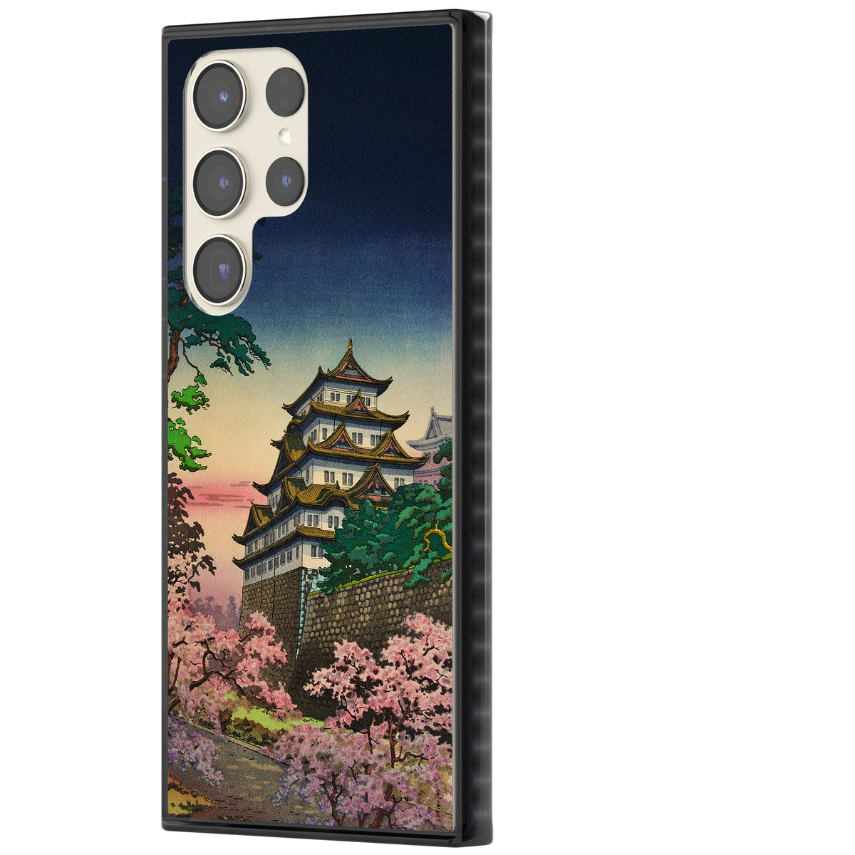 Nagoya Castle Samsung S22 Ultra / Samsung S23 Ultra / Samsung S24 Ultra Impact Black Phone Case side