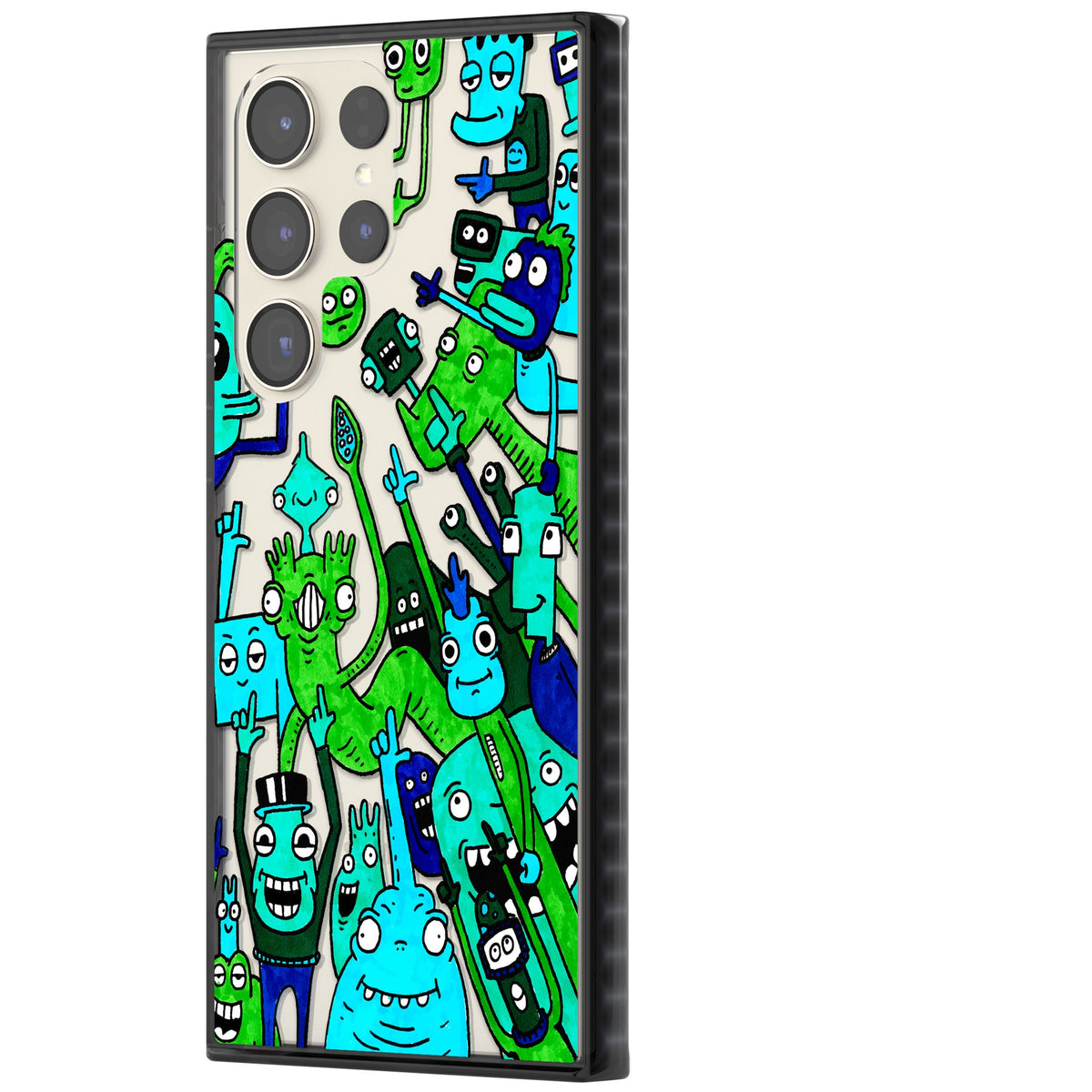 Don't Point Samsung S22 Ultra / Samsung S23 Ultra / Samsung S24 Ultra Impact Black Phone Case side