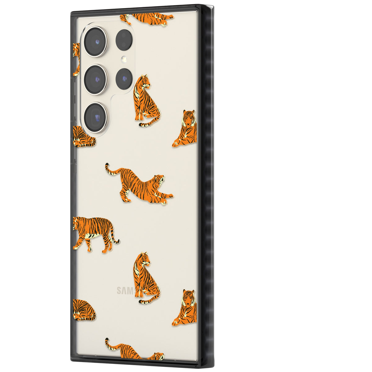 Tiger Lounge Samsung S22 Ultra / Samsung S23 Ultra / Samsung S24 Ultra Impact Black Phone Case side
