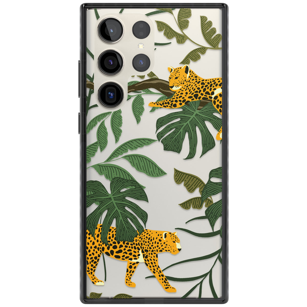 Jungle Cats Samsung S22 Ultra / Samsung S23 Ultra / Samsung S24 Ultra Impact Black Phone Case front