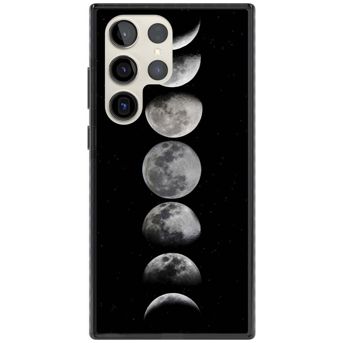 Phases Of The Moon Samsung S22 Ultra / Samsung S23 Ultra / Samsung S24 Ultra Impact Black Phone Case front