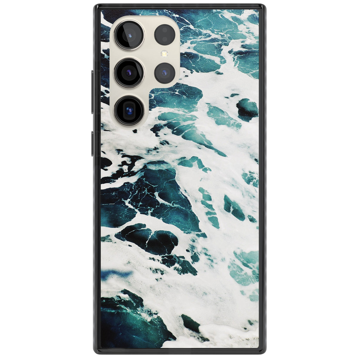Ocean Surge Samsung S22 Ultra / Samsung S23 Ultra / Samsung S24 Ultra Impact Black Phone Case front