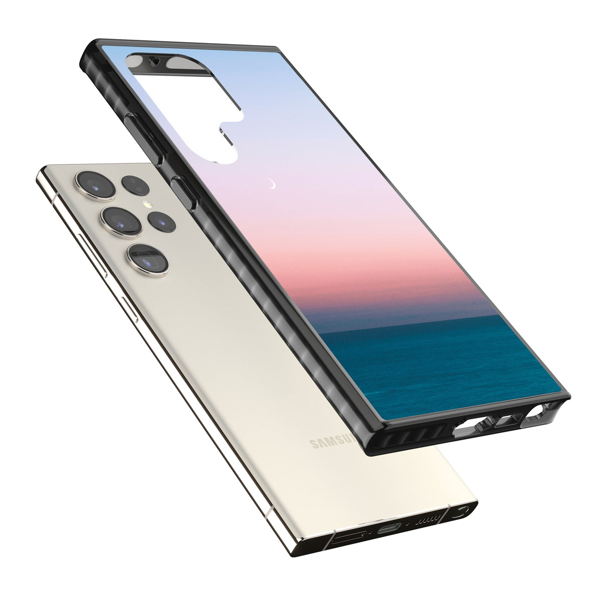 Twilight Horizon Samsung S22 Ultra / Samsung S23 Ultra / Samsung S24 Ultra Impact Black Phone Case angled