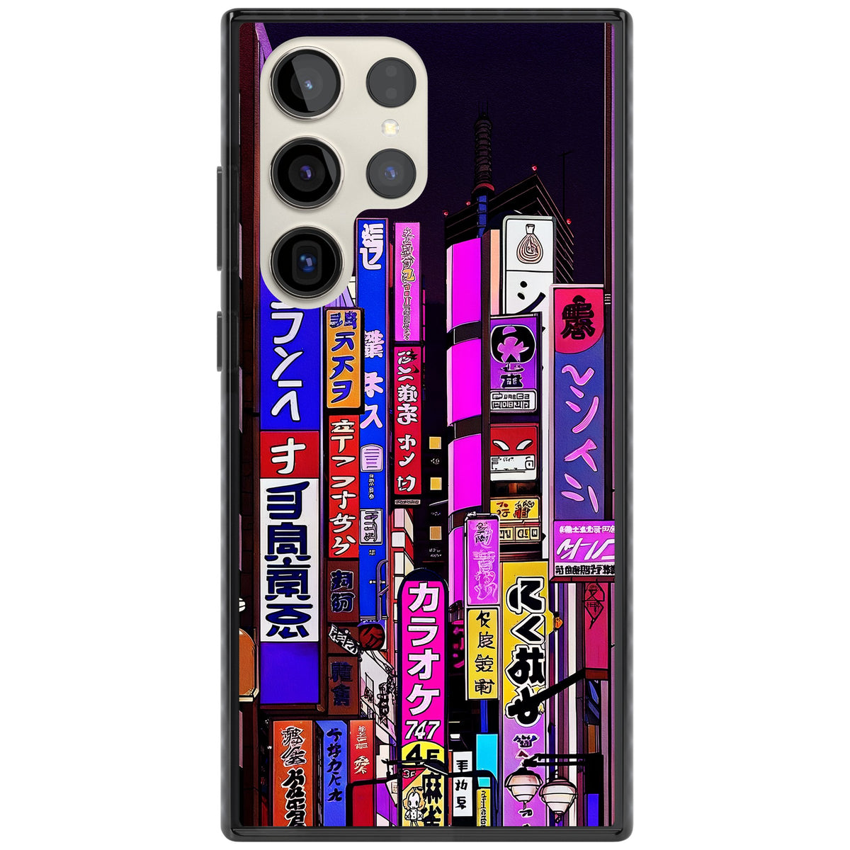 NEON NIGHT Samsung S22 Ultra / Samsung S23 Ultra / Samsung S24 Ultra Impact Black Phone Case front