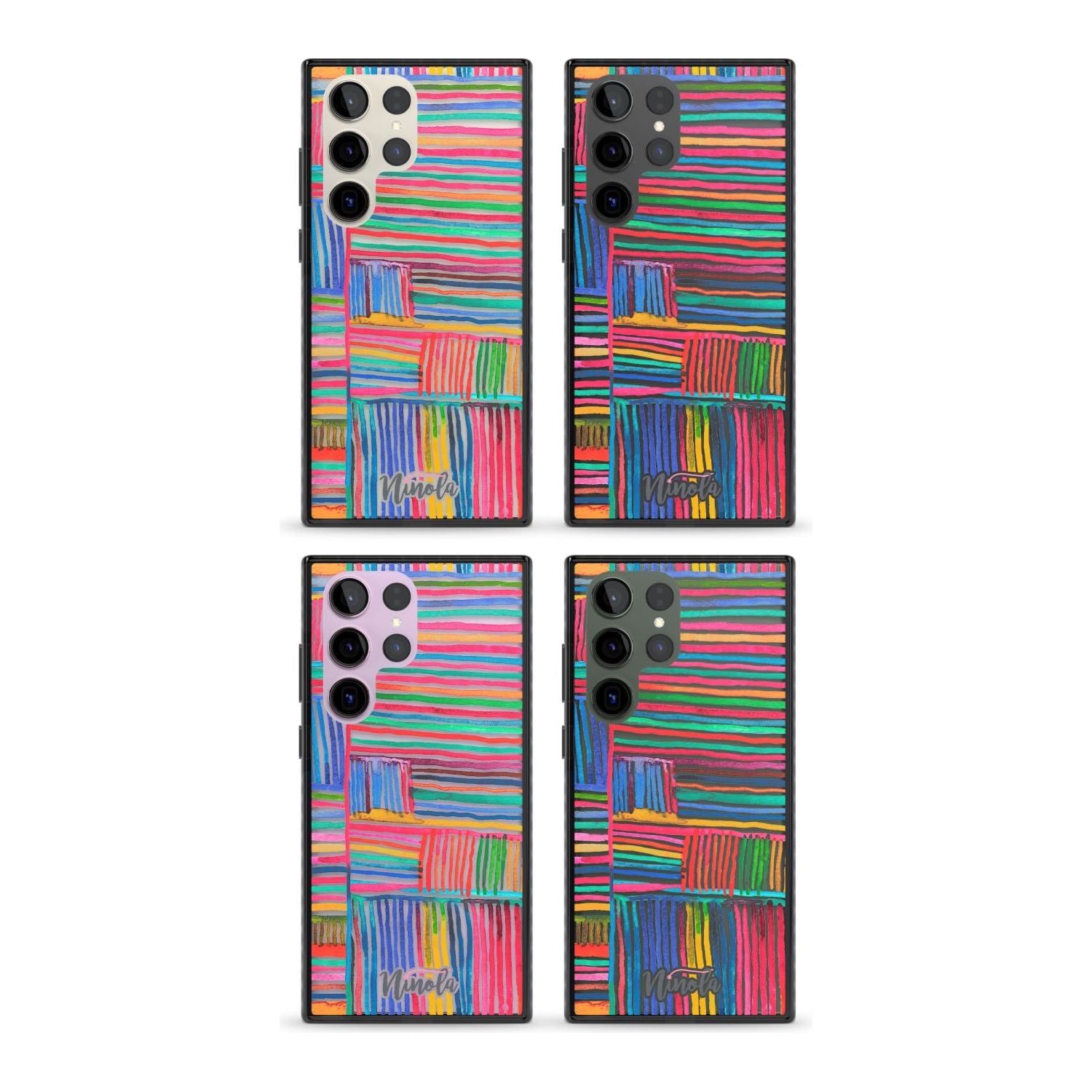 Vibrant Watercolor Lines