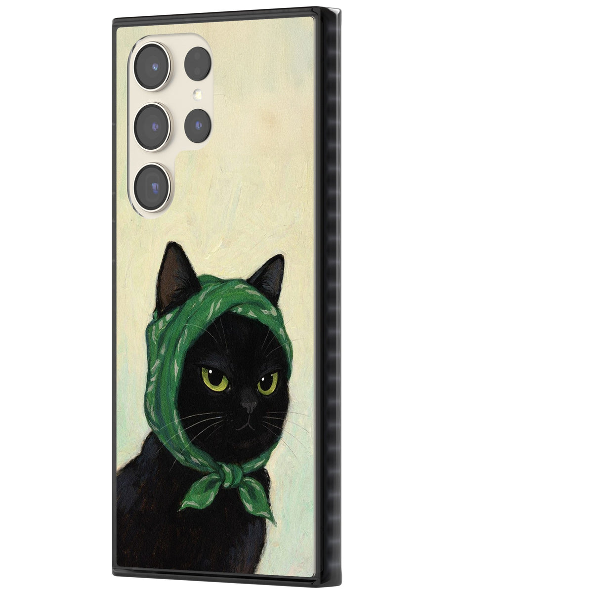 Unamused Kitty Samsung S22 Ultra / Samsung S23 Ultra / Samsung S24 Ultra Impact Black Phone Case side