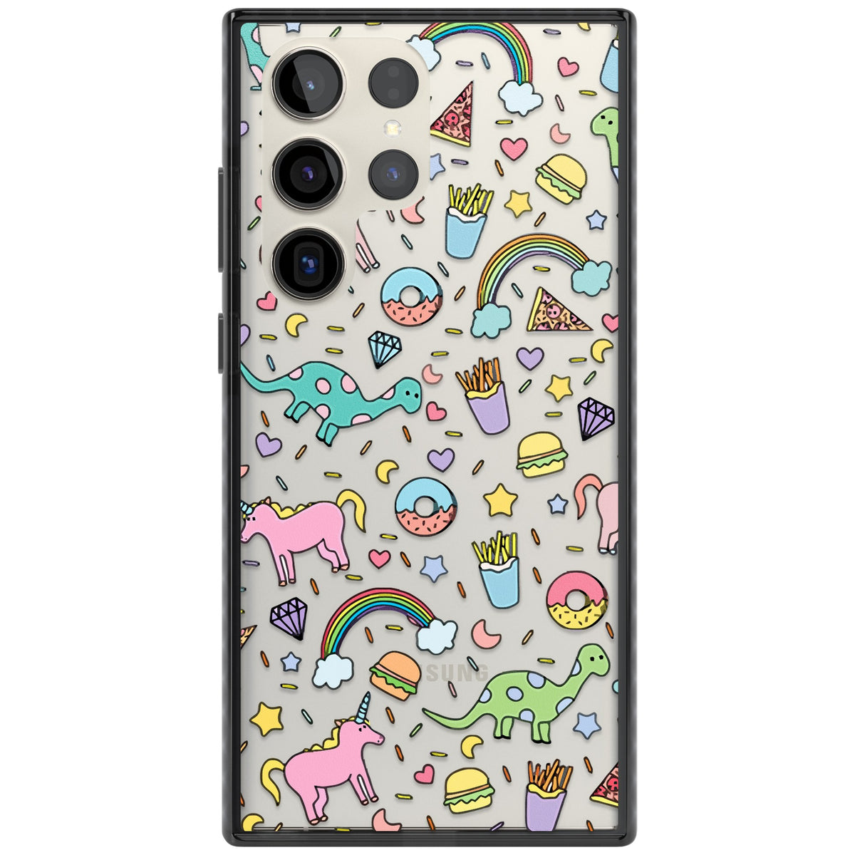 Bubblegum Fantasy Samsung S22 Ultra / Samsung S23 Ultra / Samsung S24 Ultra Impact Black Phone Case front