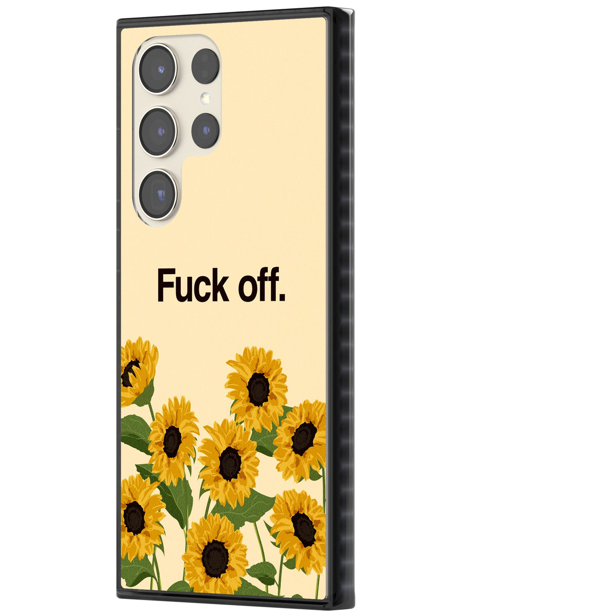 F*ck Off Samsung S22 Ultra / Samsung S23 Ultra / Samsung S24 Ultra Impact Black Phone Case side