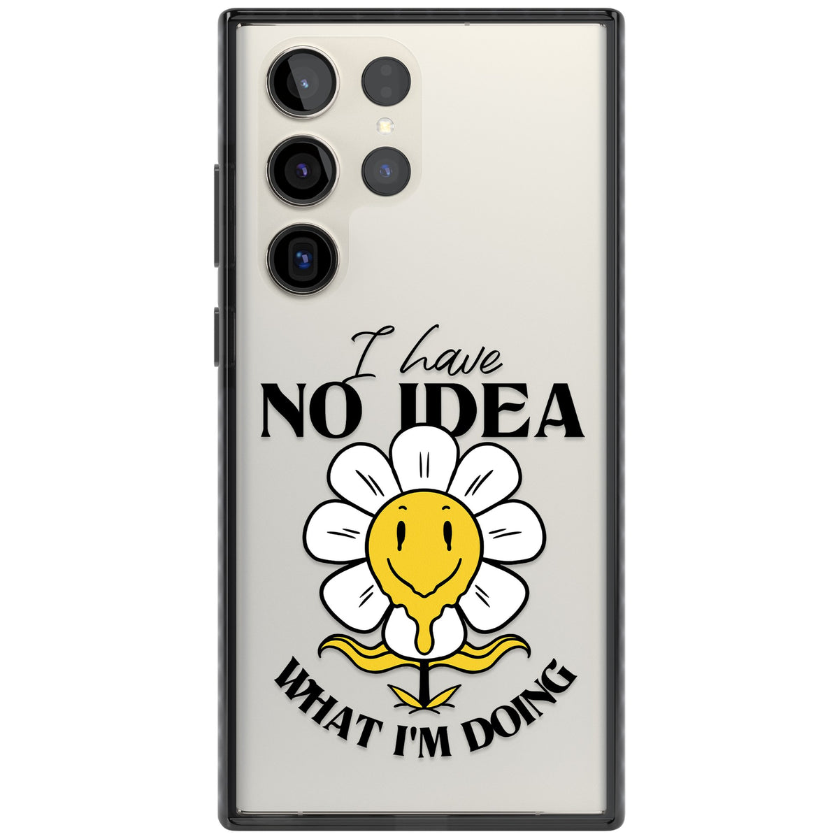 No Idea Samsung S22 Ultra / Samsung S23 Ultra / Samsung S24 Ultra Impact Black Phone Case front