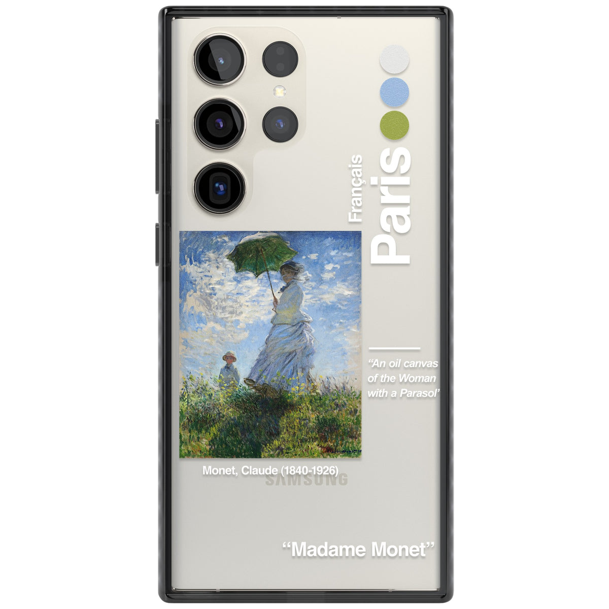 Madame Monet And Her Son Samsung S22 Ultra / Samsung S23 Ultra / Samsung S24 Ultra Impact Black Phone Case front