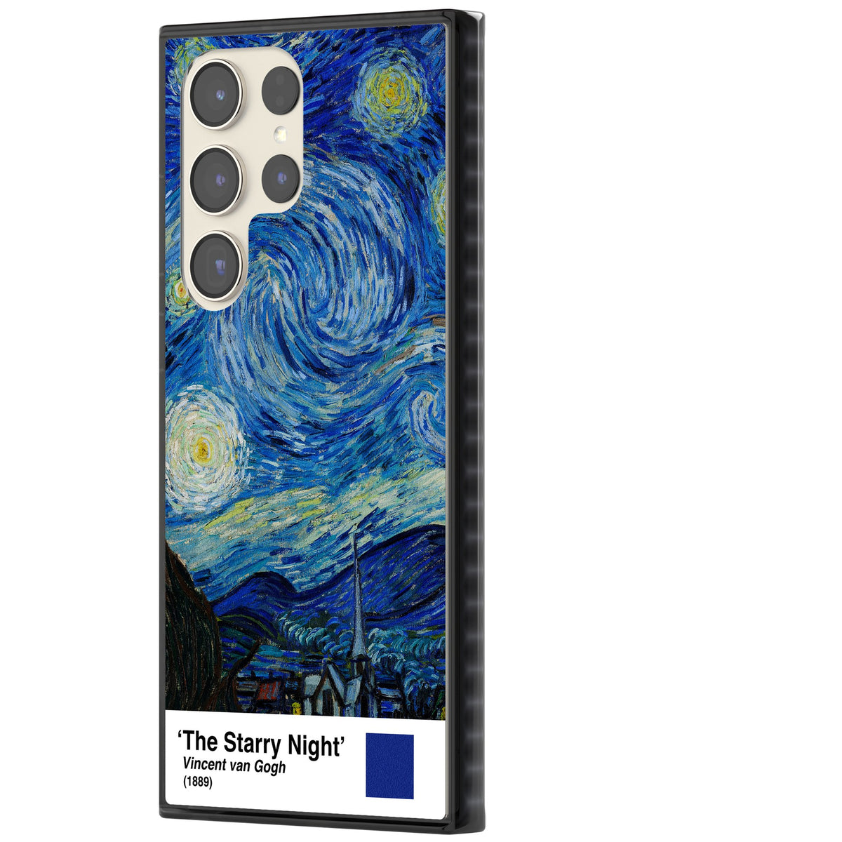 The Starry Night Samsung S22 Ultra / Samsung S23 Ultra / Samsung S24 Ultra Impact Black Phone Case side