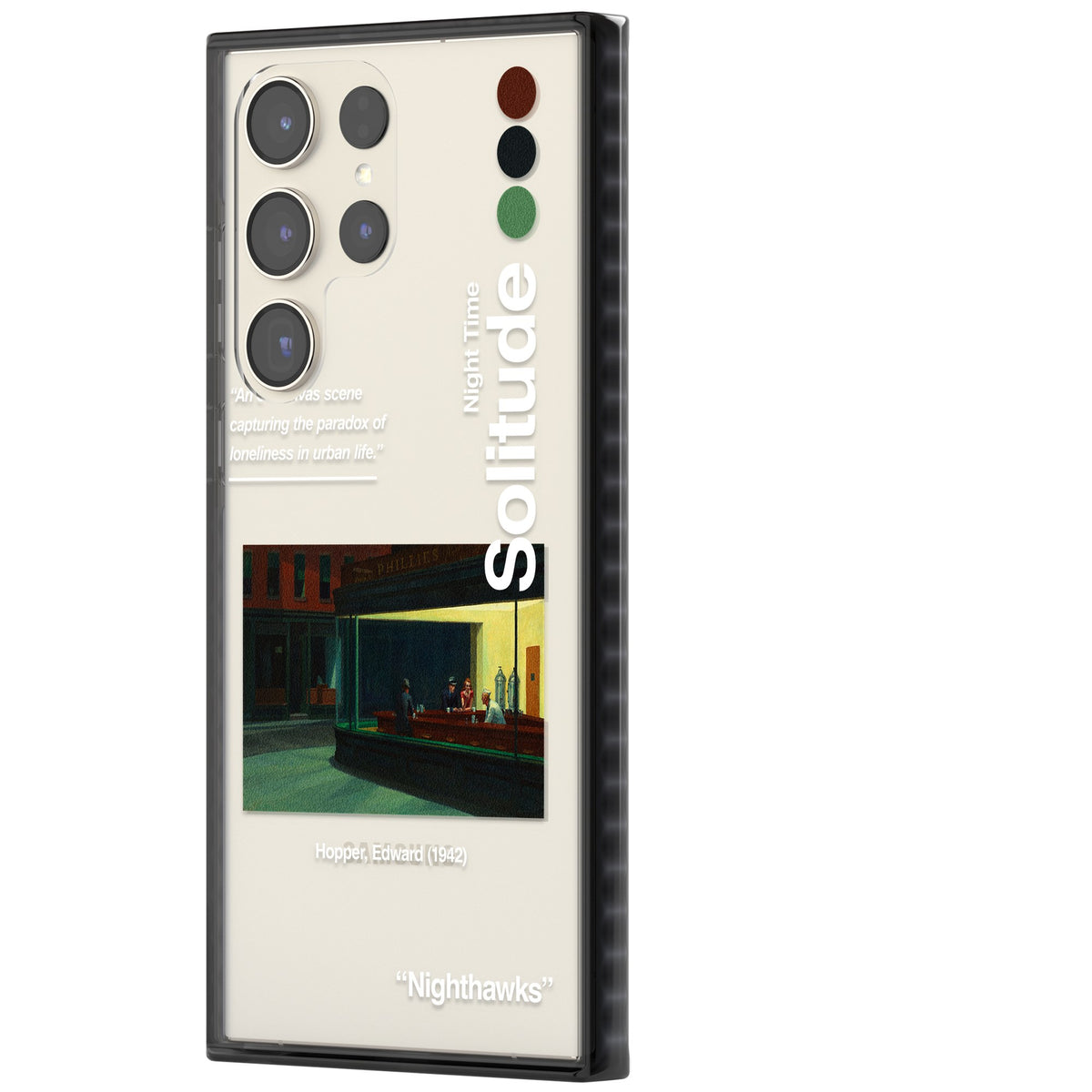 Nighthawks Samsung S22 Ultra / Samsung S23 Ultra / Samsung S24 Ultra Impact Black Phone Case side