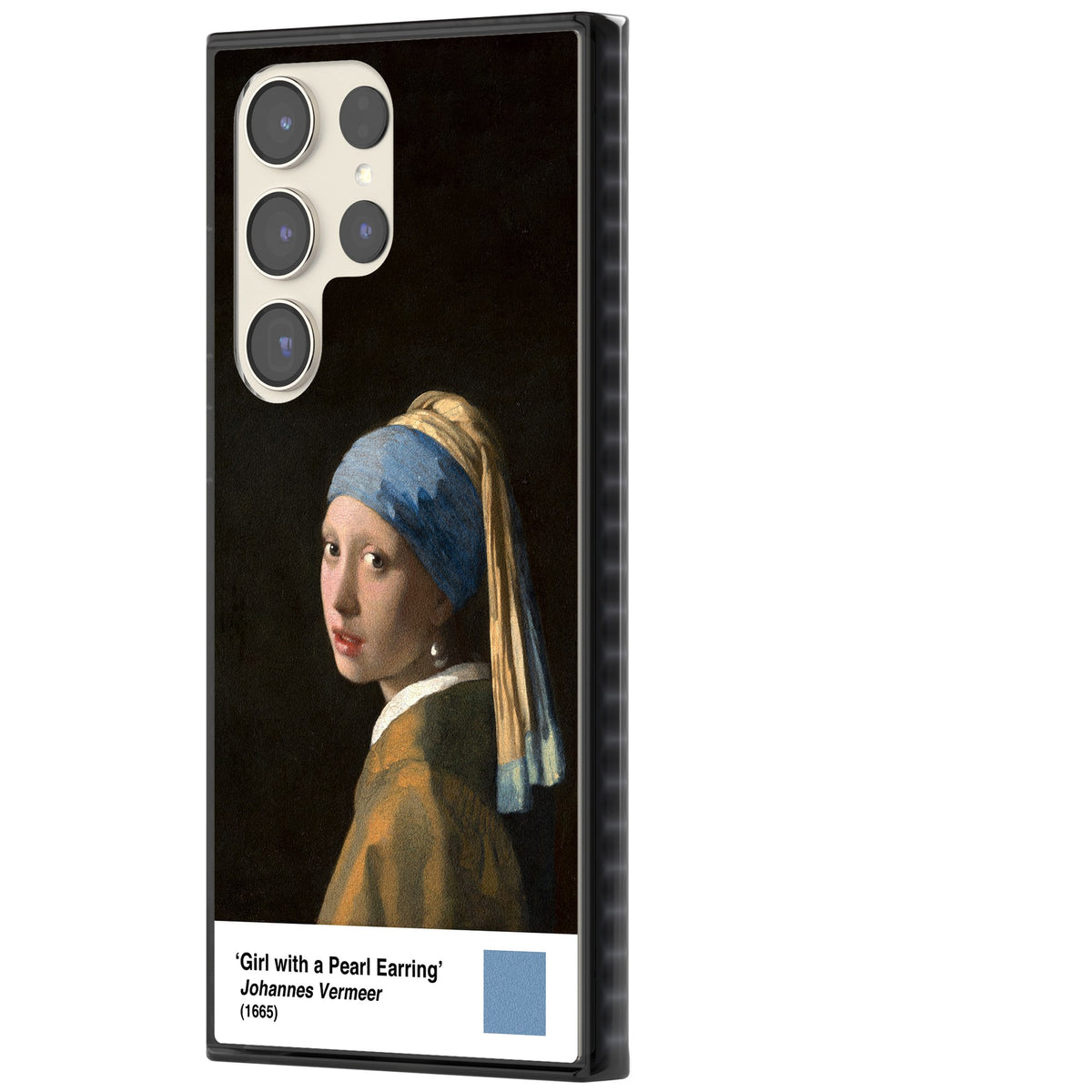 Girl With A Pearl Earring Samsung S22 Ultra / Samsung S23 Ultra / Samsung S24 Ultra Impact Black Phone Case side