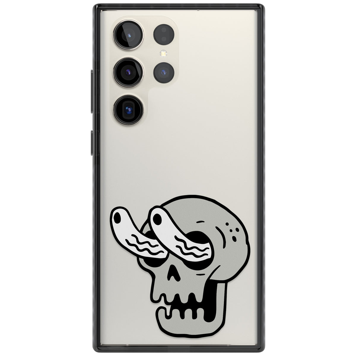 Skull Eyes Samsung S22 Ultra / Samsung S23 Ultra / Samsung S24 Ultra Impact Black Phone Case front