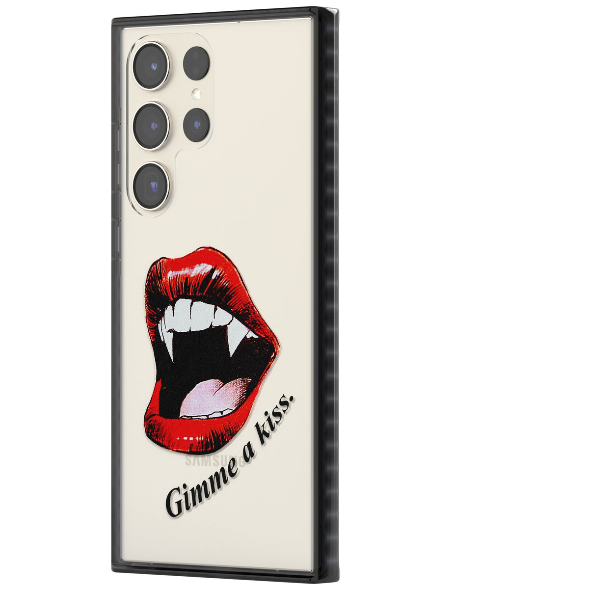 Gimme A Kiss Samsung S22 Ultra / Samsung S23 Ultra / Samsung S24 Ultra Impact Black Phone Case side