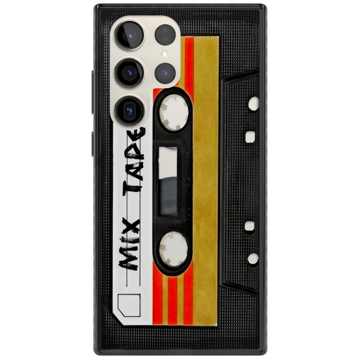Retro Mix Tape Samsung S22 Ultra / Samsung S23 Ultra / Samsung S24 Ultra Impact Black Phone Case front