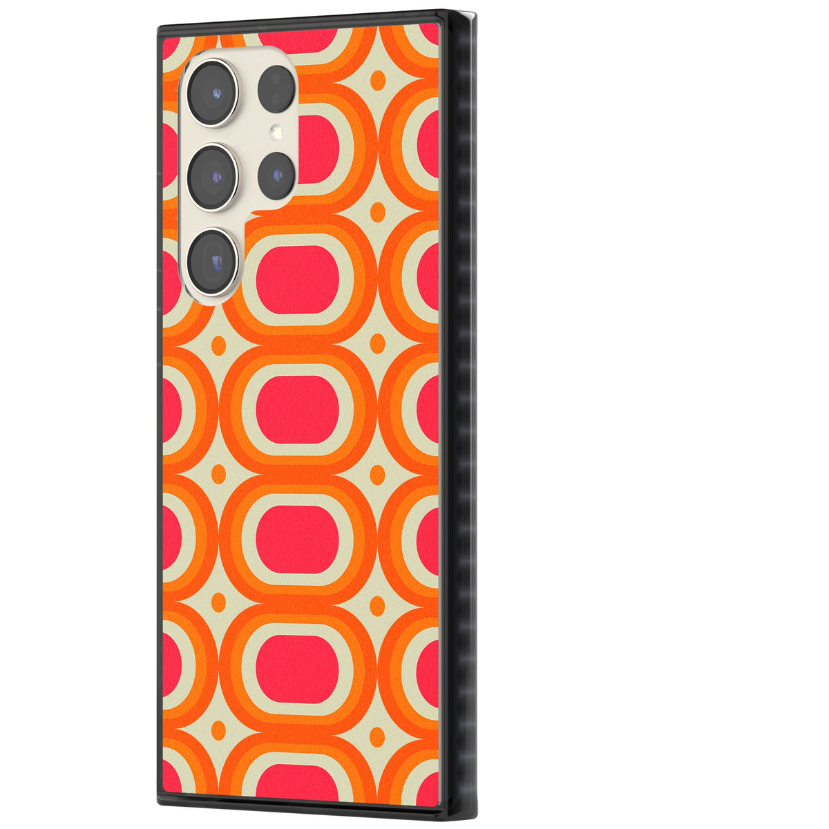 Groovy Sunset Samsung S22 Ultra / Samsung S23 Ultra / Samsung S24 Ultra Impact Black Phone Case side