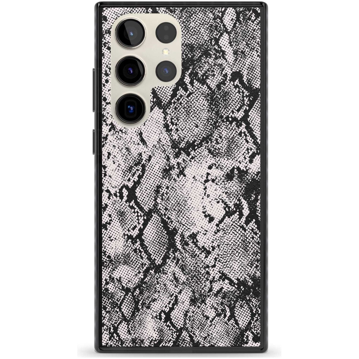 Pastel Snakeskin - Grey Phone Case Samsung S22 Ultra / Black Impact Case,Samsung S23 Ultra / Black Impact Case Blanc Space