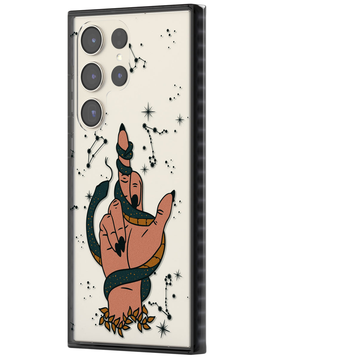 Snakes, Stars And Cynicism Samsung S22 Ultra / Samsung S23 Ultra / Samsung S24 Ultra Impact Black Phone Case side