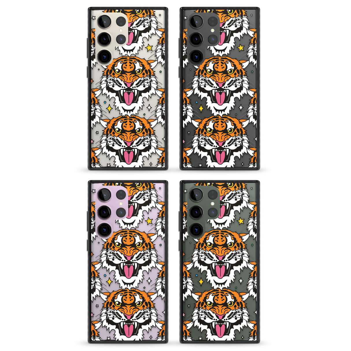Fierce Jungle Tigers Impact Phone Case for Samsung Galaxy S24 Ultra , Samsung Galaxy S23 Ultra, Samsung Galaxy S22 Ultra
