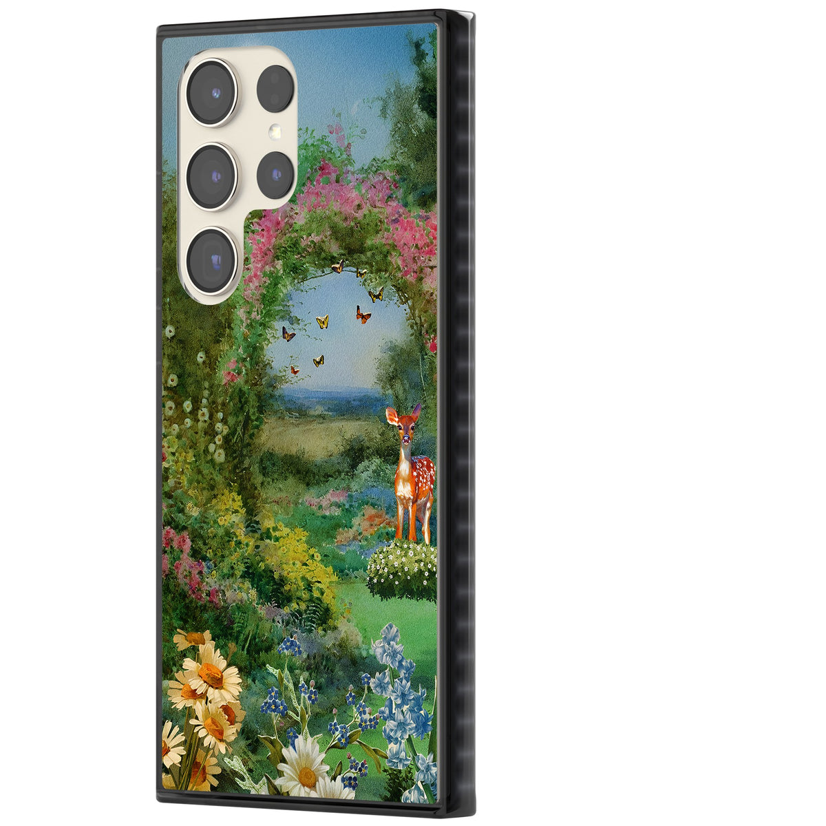 Flourishing Meadow Samsung S22 Ultra / Samsung S23 Ultra / Samsung S24 Ultra Impact Black Phone Case side