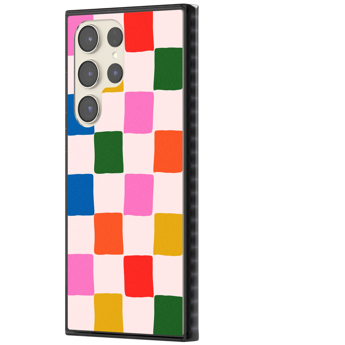 Colour Checked Samsung S22 Ultra / Samsung S23 Ultra / Samsung S24 Ultra Impact Black Phone Case side