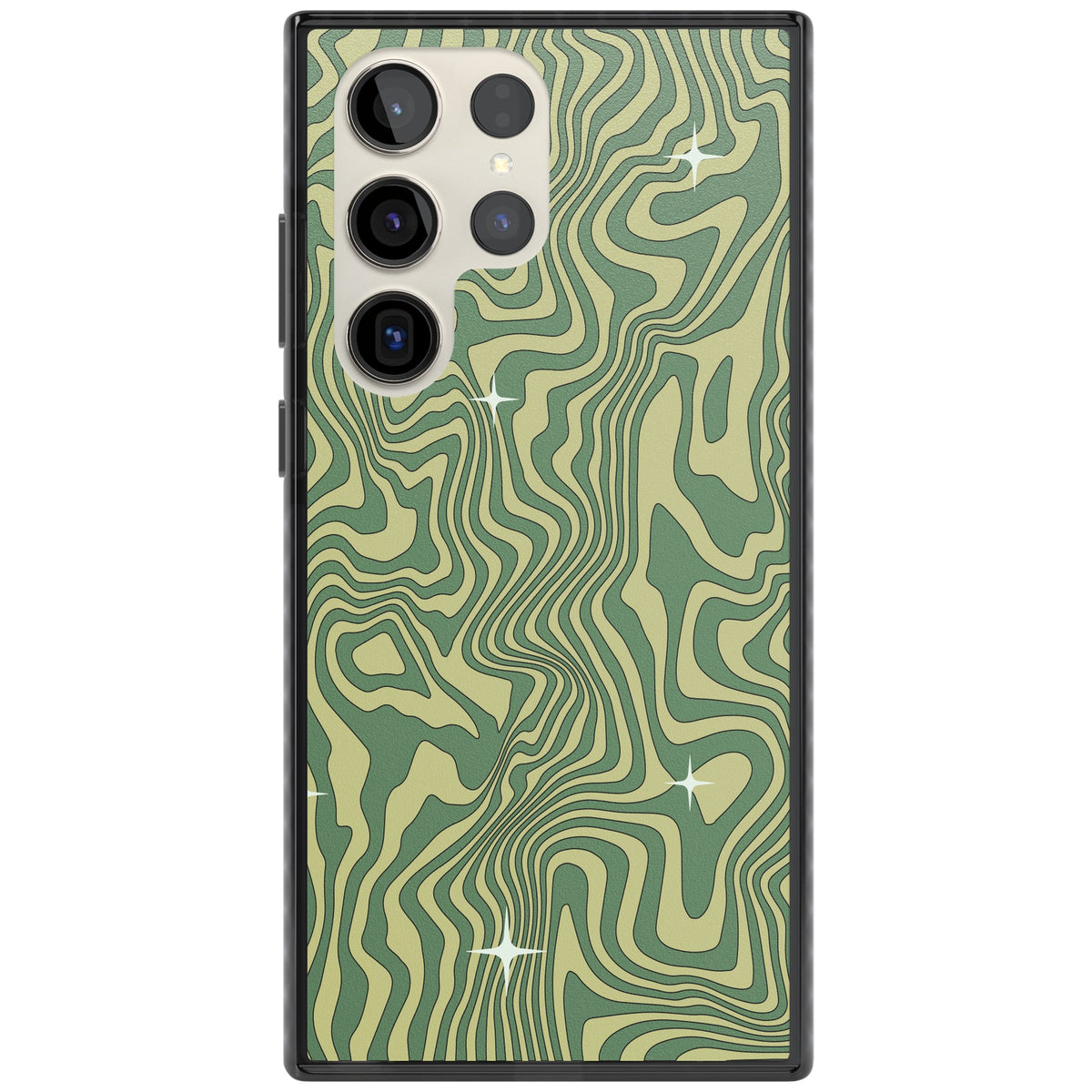 Sage Ripple Samsung S22 Ultra / Samsung S23 Ultra / Samsung S24 Ultra Impact Black Phone Case front