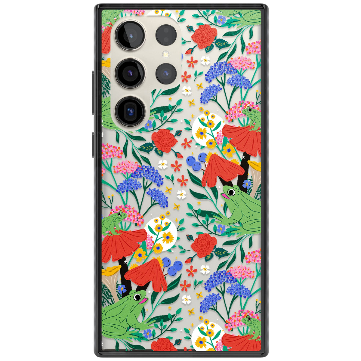 Tropical Samsung S22 Ultra / Samsung S23 Ultra / Samsung S24 Ultra Impact Black Phone Case front