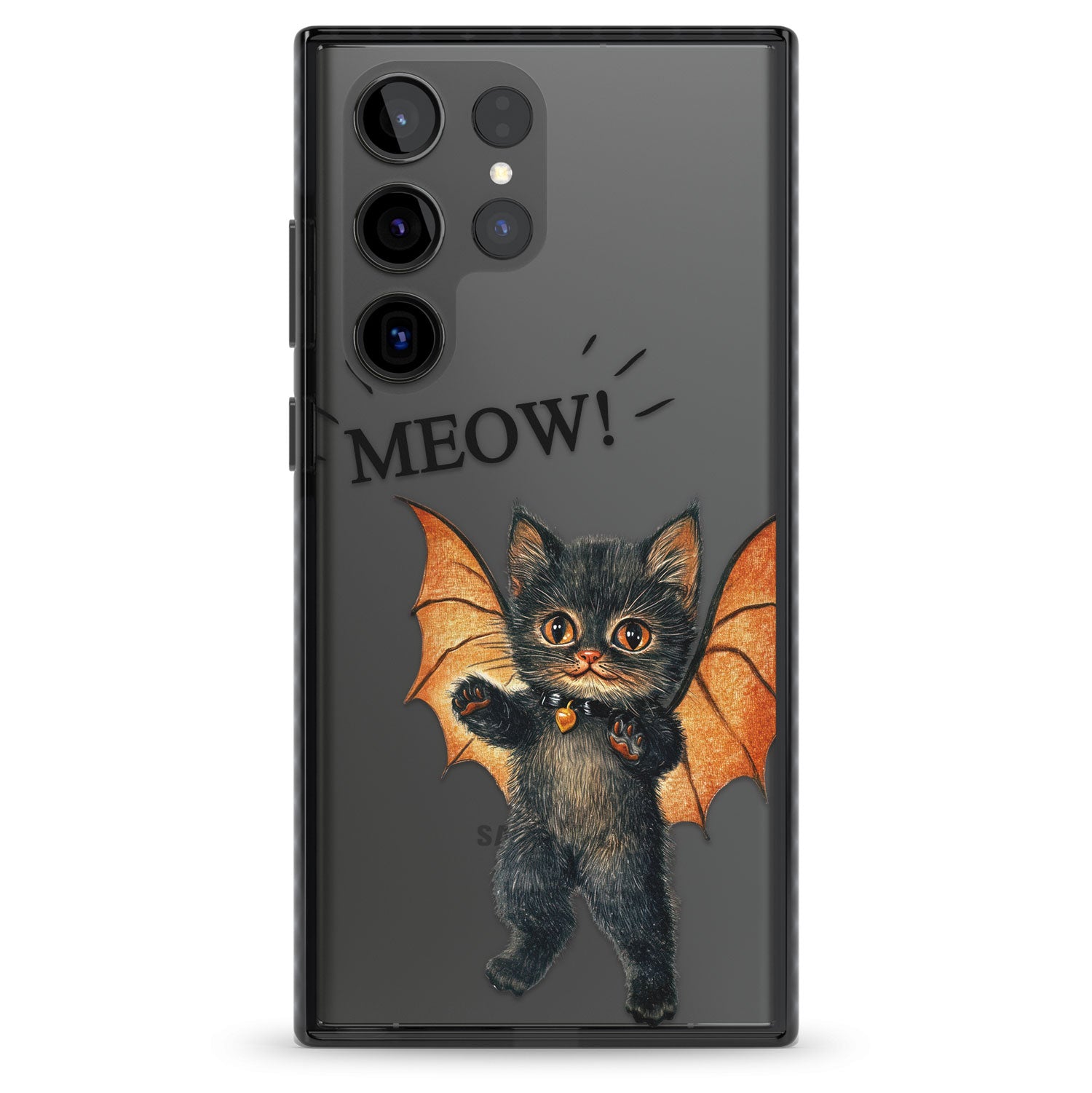 MEOW! Impact Phone Case for Samsung Galaxy S24 Ultra , Samsung Galaxy S23 Ultra, Samsung Galaxy S22 Ultra
