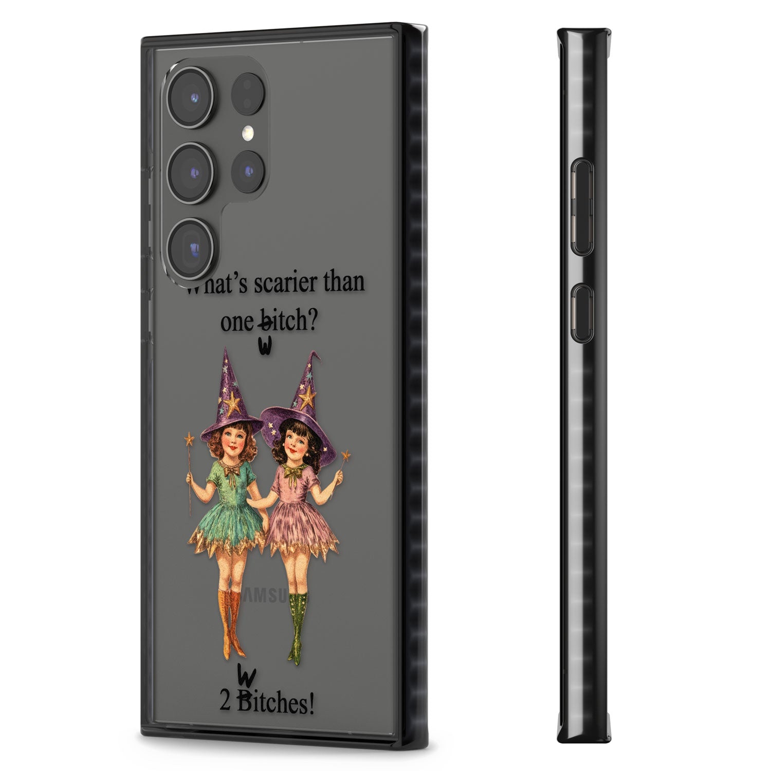 Two Witches Impact Phone Case for Samsung Galaxy S24 Ultra , Samsung Galaxy S23 Ultra, Samsung Galaxy S22 Ultra