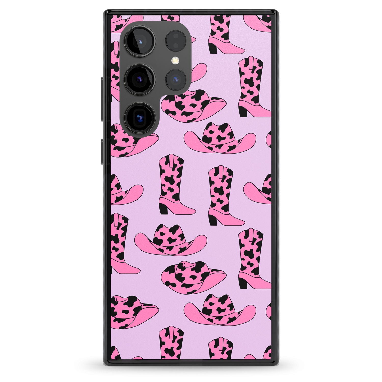Cow-Girl Pattern Impact Phone Case for Samsung Galaxy S24 Ultra , Samsung Galaxy S23 Ultra, Samsung Galaxy S22 Ultra